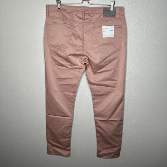 AG Adriano Goldschmied Tellis Modern Slim Airluxe Pink Twill Pants 38x34 - Picture 2 of 9